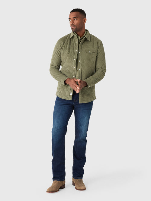 Criquet Men's Corduroy Quilted Shacket - Saint Bernard
