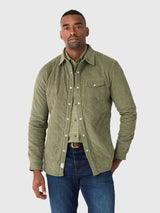 Criquet Men's Corduroy Quilted Shacket