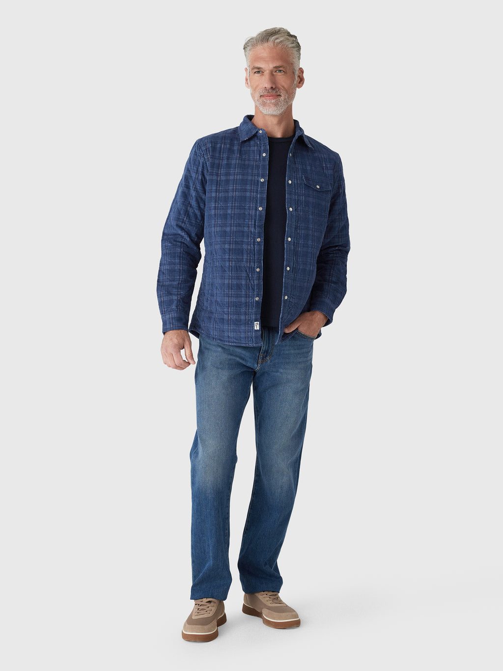 Criquet Men's Corduroy Quilted Shacket - Saint Bernard