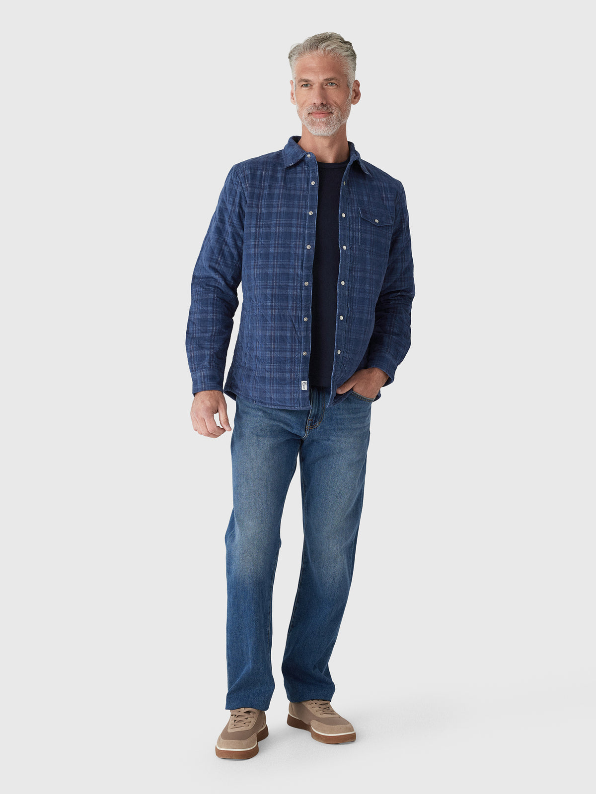 Criquet Men's Corduroy Quilted Shacket - Saint Bernard