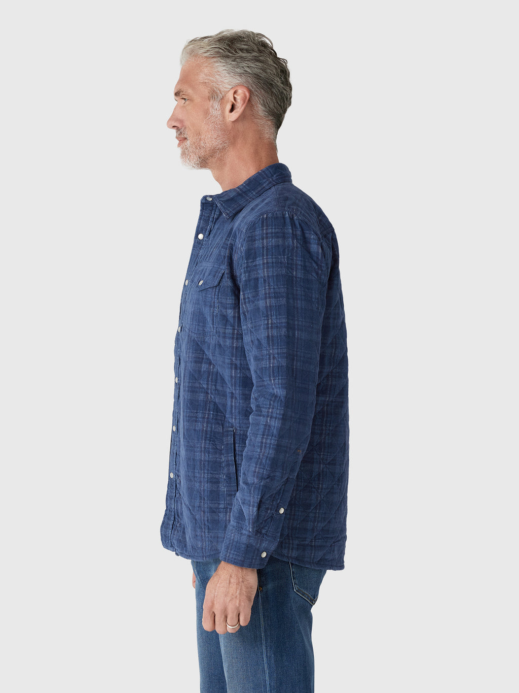 Criquet Men's Corduroy Quilted Shacket - Saint Bernard