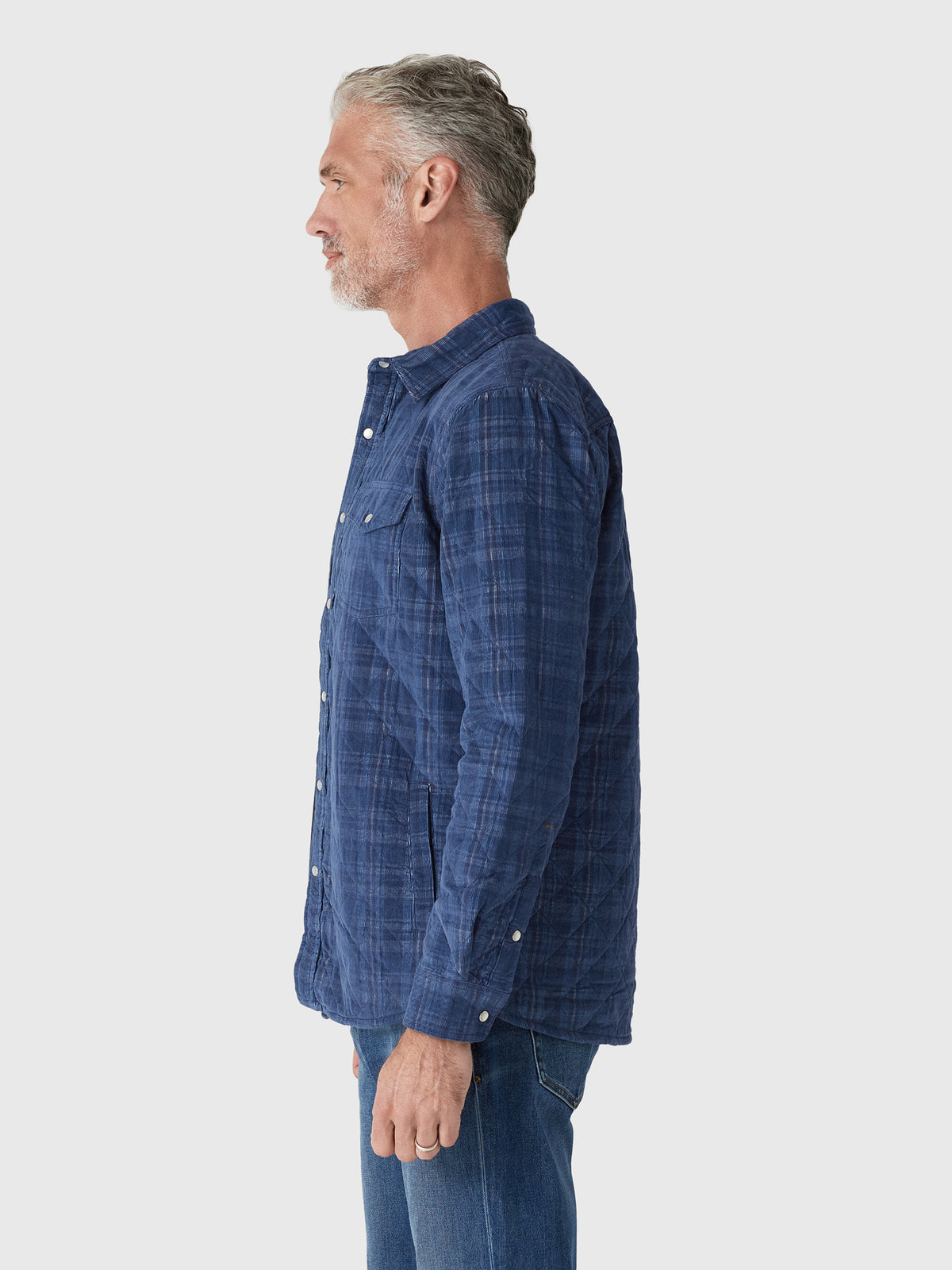 Criquet Men's Corduroy Quilted Shacket - Saint Bernard