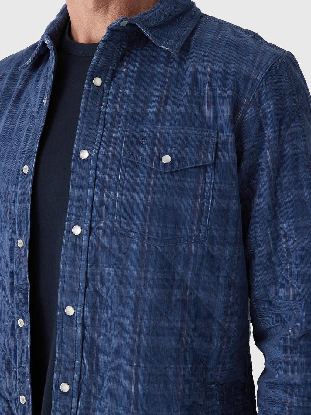 Criquet Men's Corduroy Quilted Shacket - Saint Bernard
