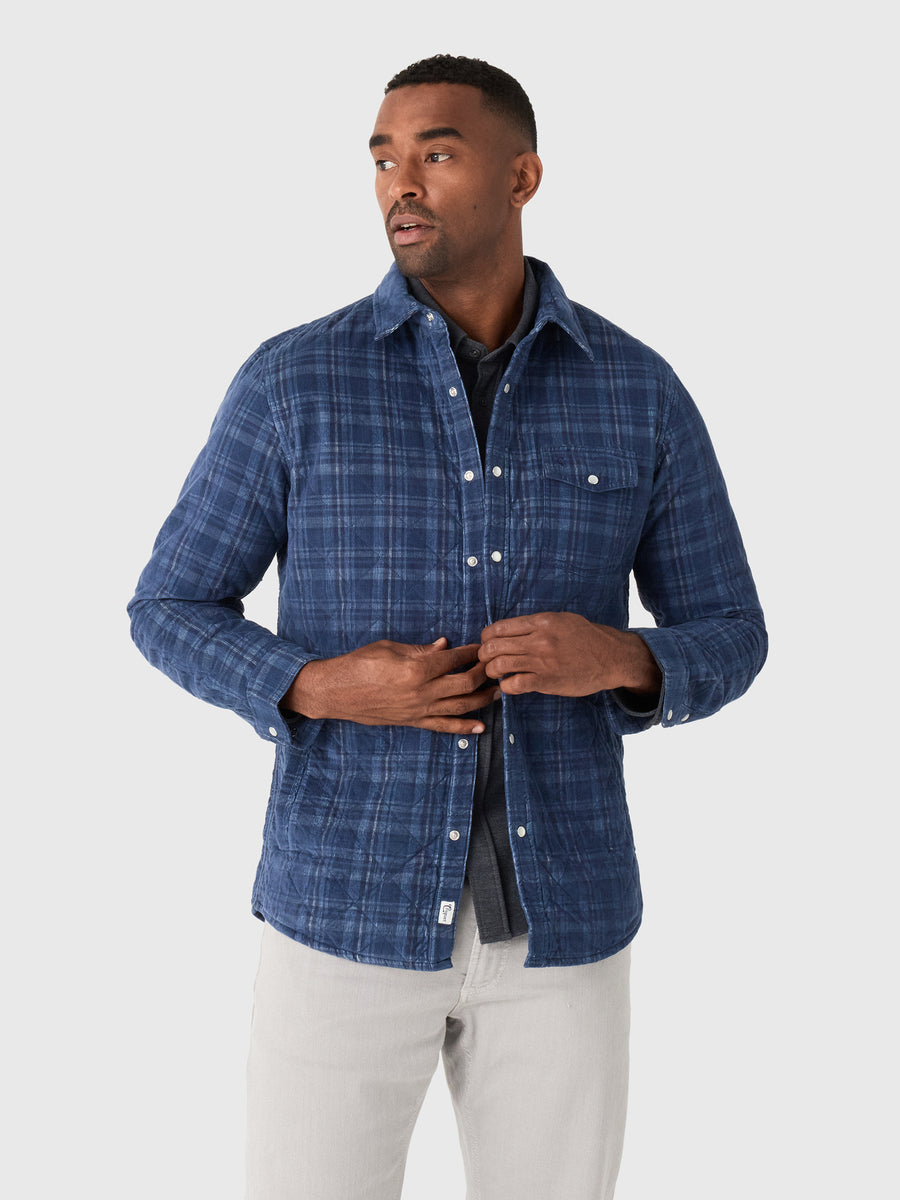 Criquet Men's Corduroy Quilted Shacket