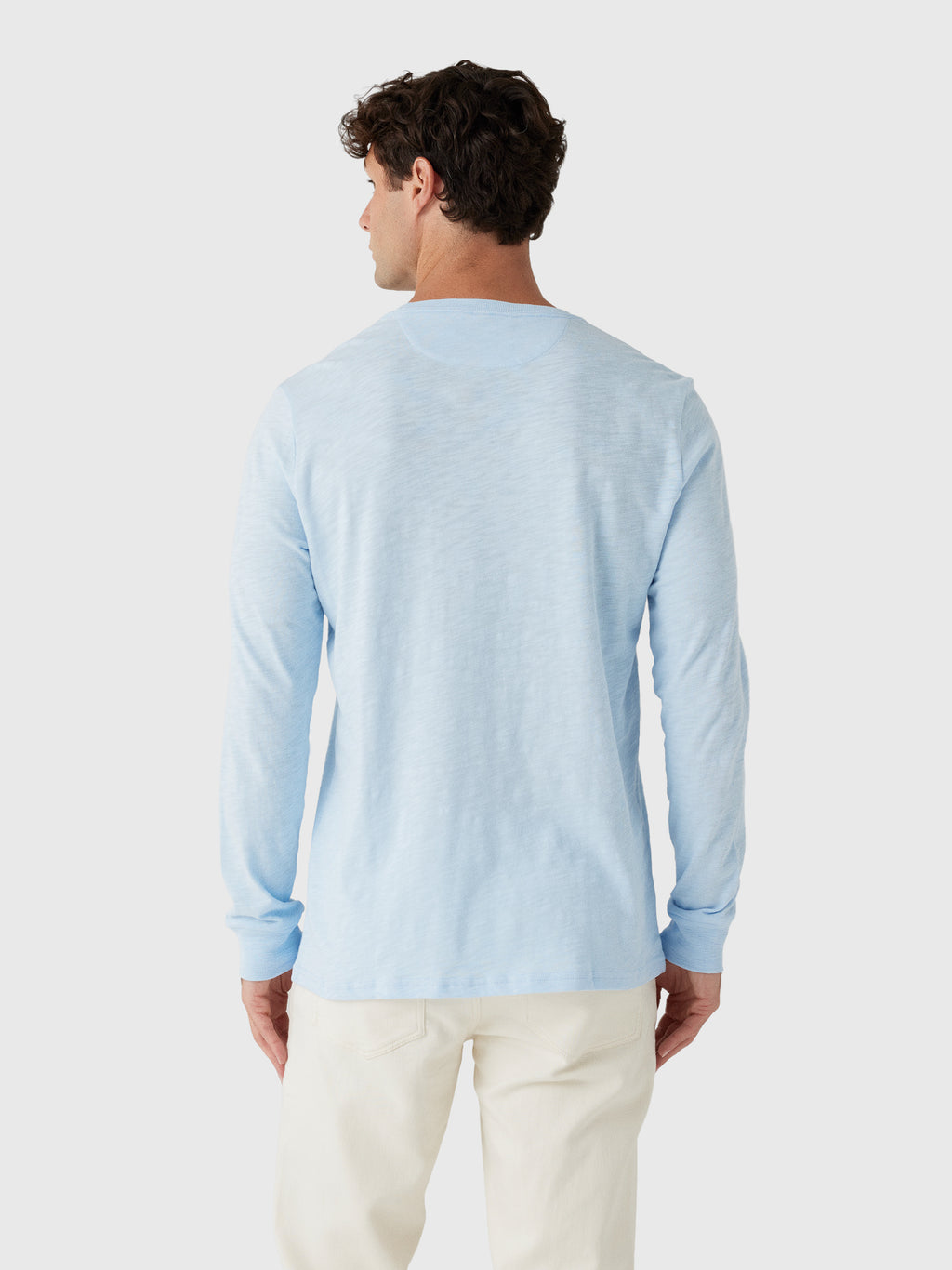 Criquet Men's Slub Cotton Pocket Long Sleeve T-Shirt - Saint Bernard