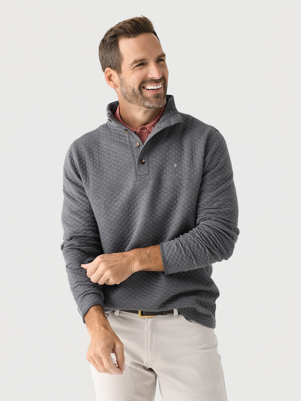 Criquet Men's Quilted Pullover - Saint Bernard