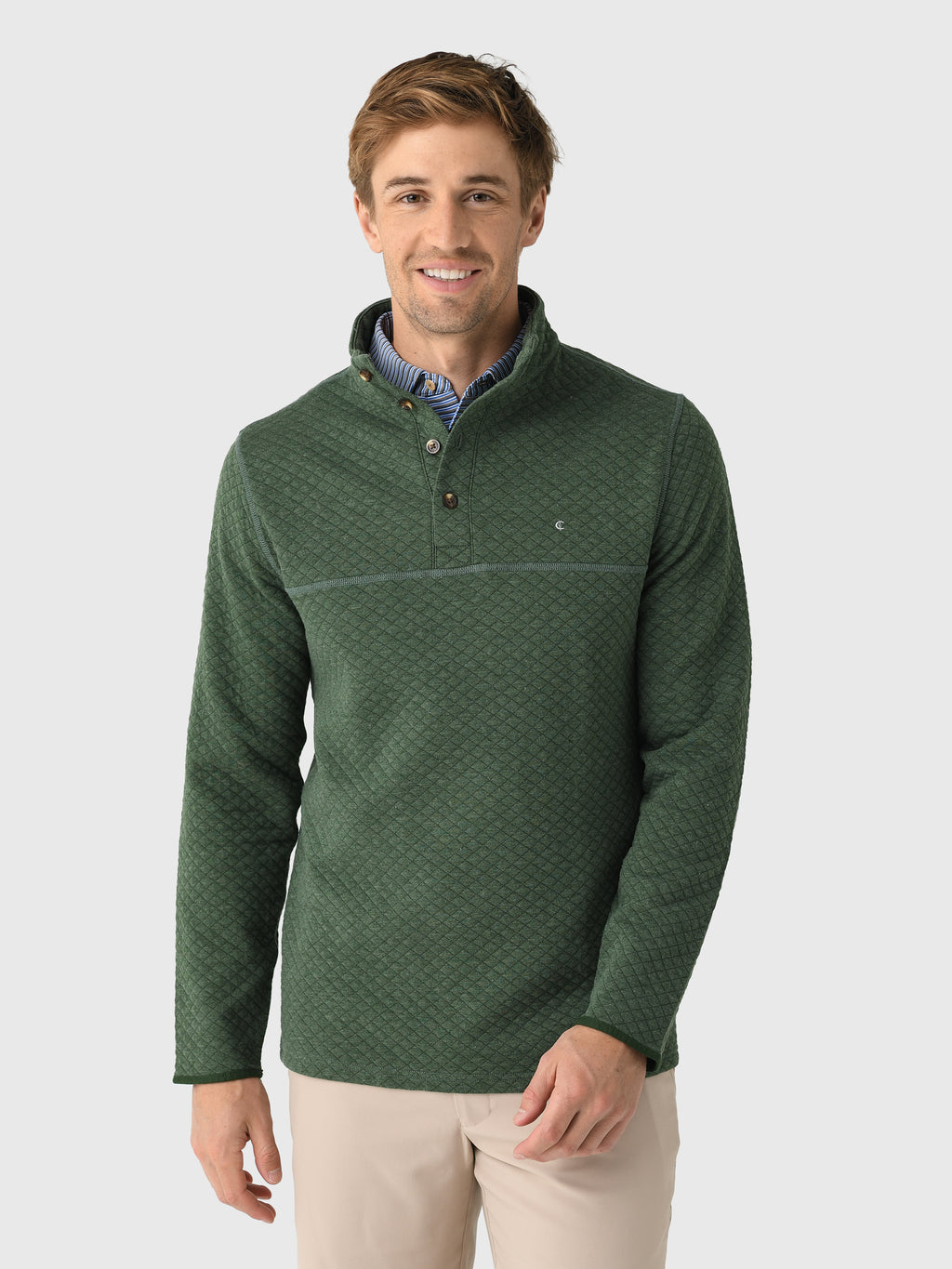 Criquet Men's Quilted Pullover - Saint Bernard