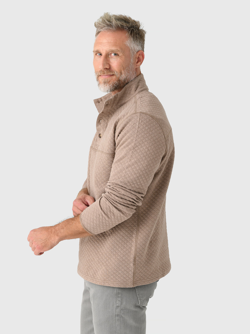 Criquet Men's Quilted Pullover - Saint Bernard