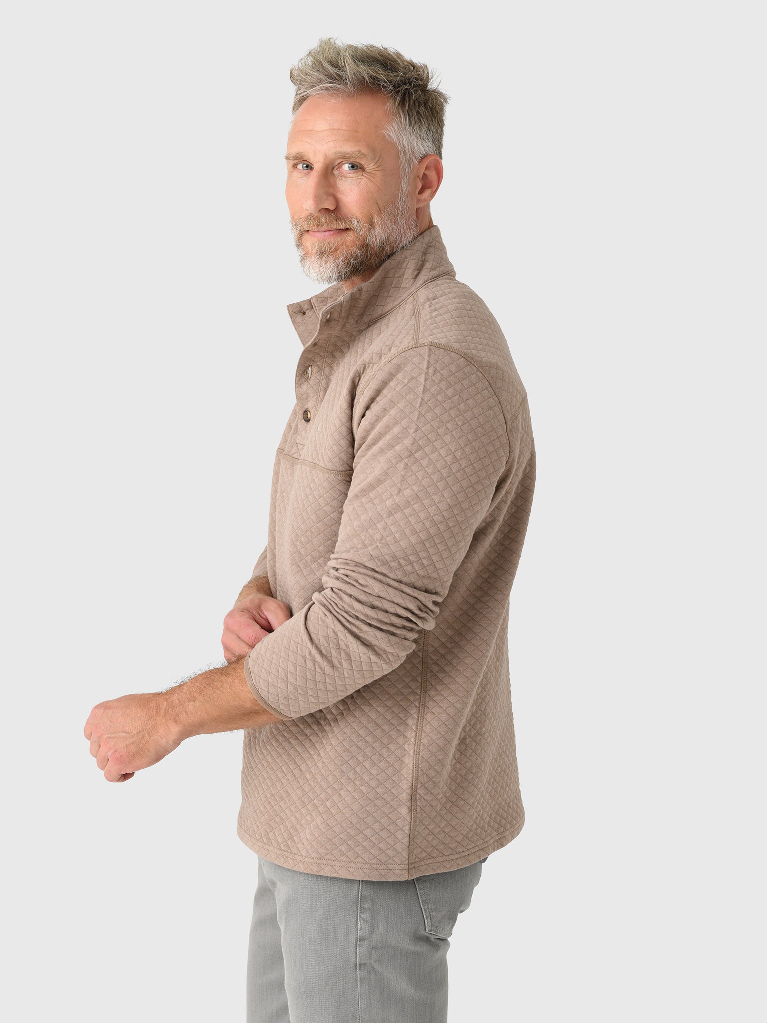 Criquet Men's Quilted Pullover - Saint Bernard