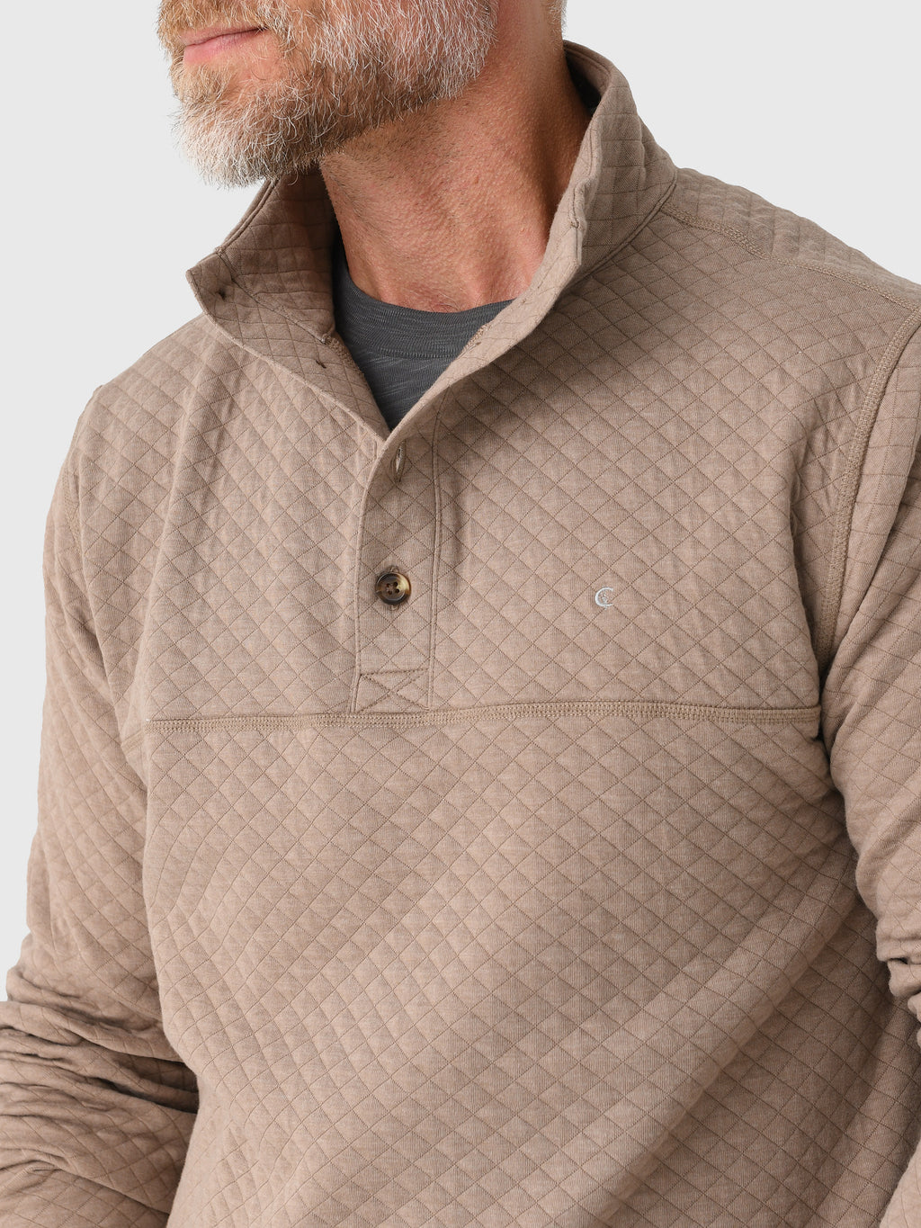 Criquet Men's Quilted Pullover - Saint Bernard