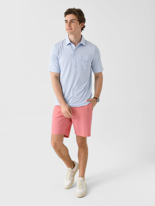 Criquet Men's Heather Performance Sport Players Polo