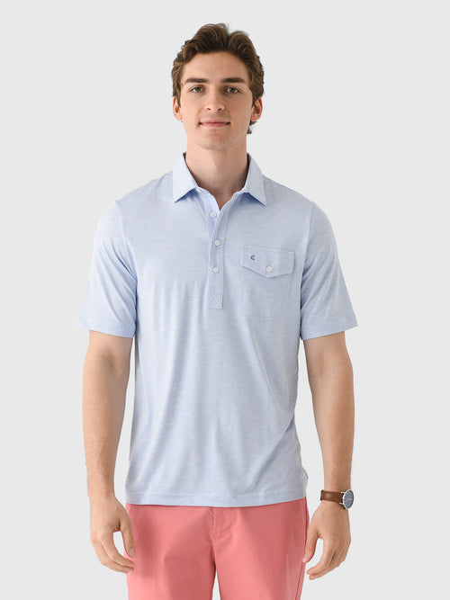 Criquet Men's Heather Performance Sport Players Polo