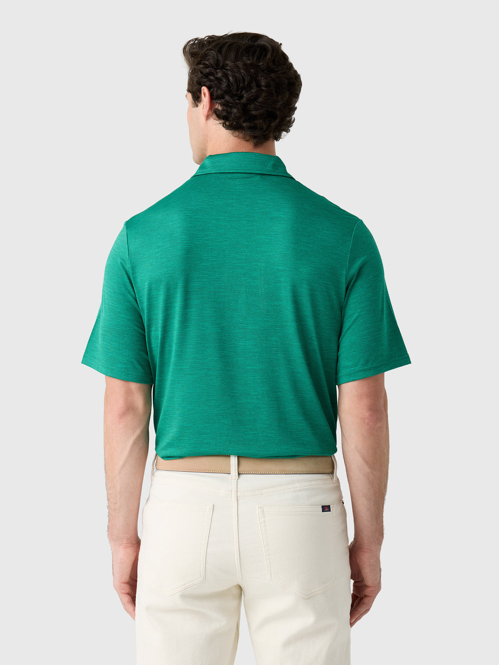 Criquet Men's Heather Performance Sport Players Polo