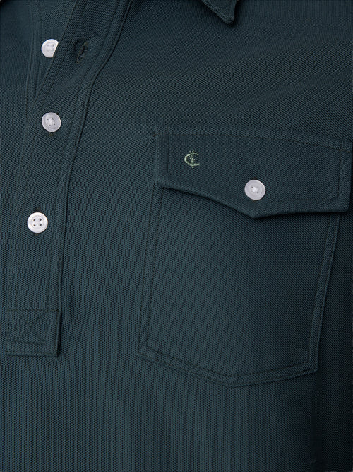 Criquet Men's Long Sleeve Players Polo - Saint Bernard