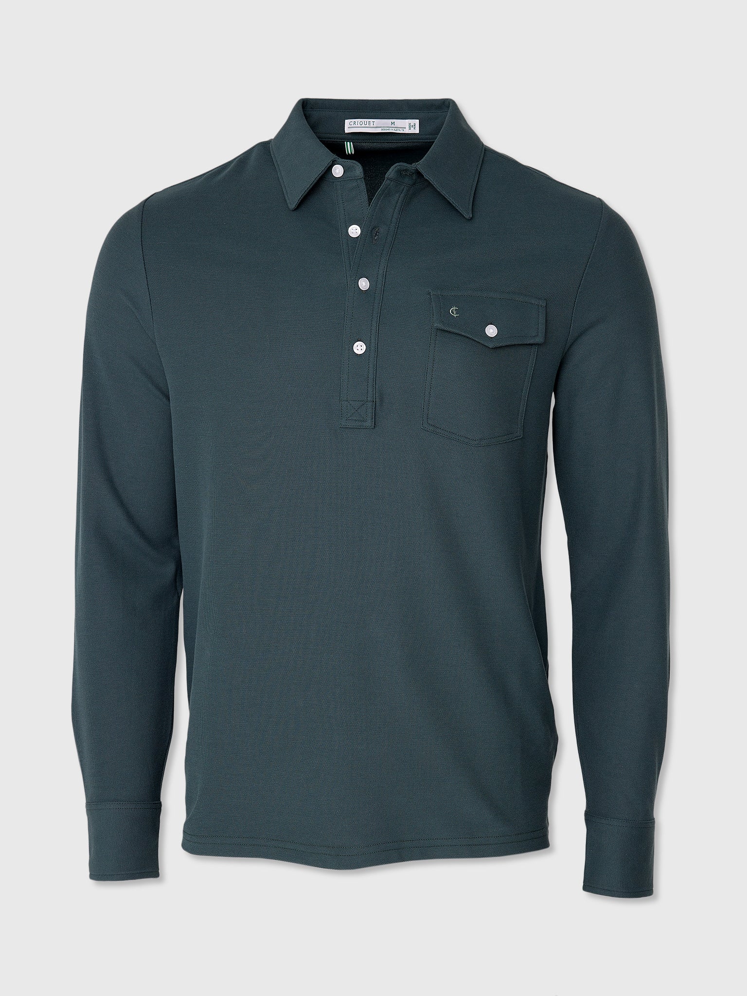 Criquet Men's Long Sleeve Players Polo
