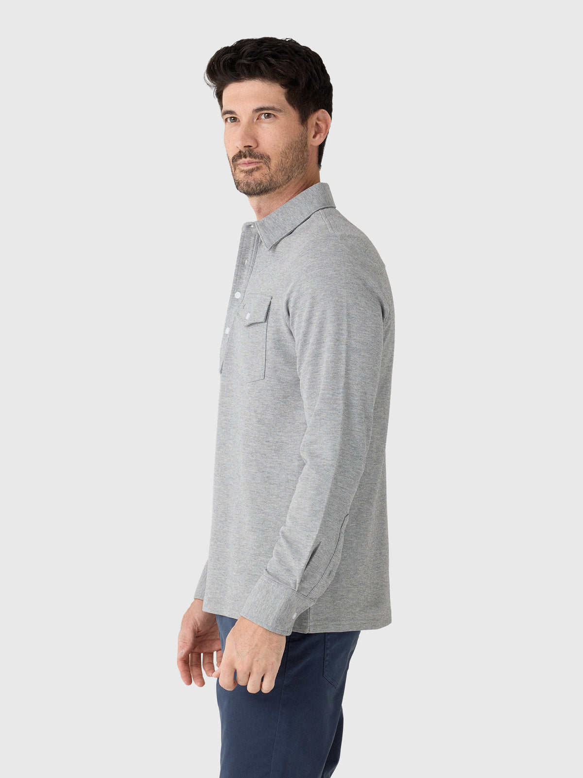 Criquet Men's Long Sleeve Players Polo - Saint Bernard