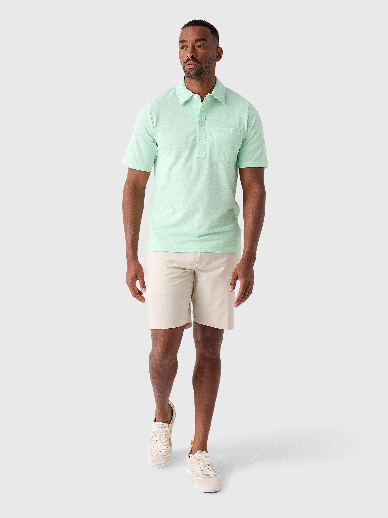 Criquet Men's Oxford Piqué Players Polo - Saint Bernard