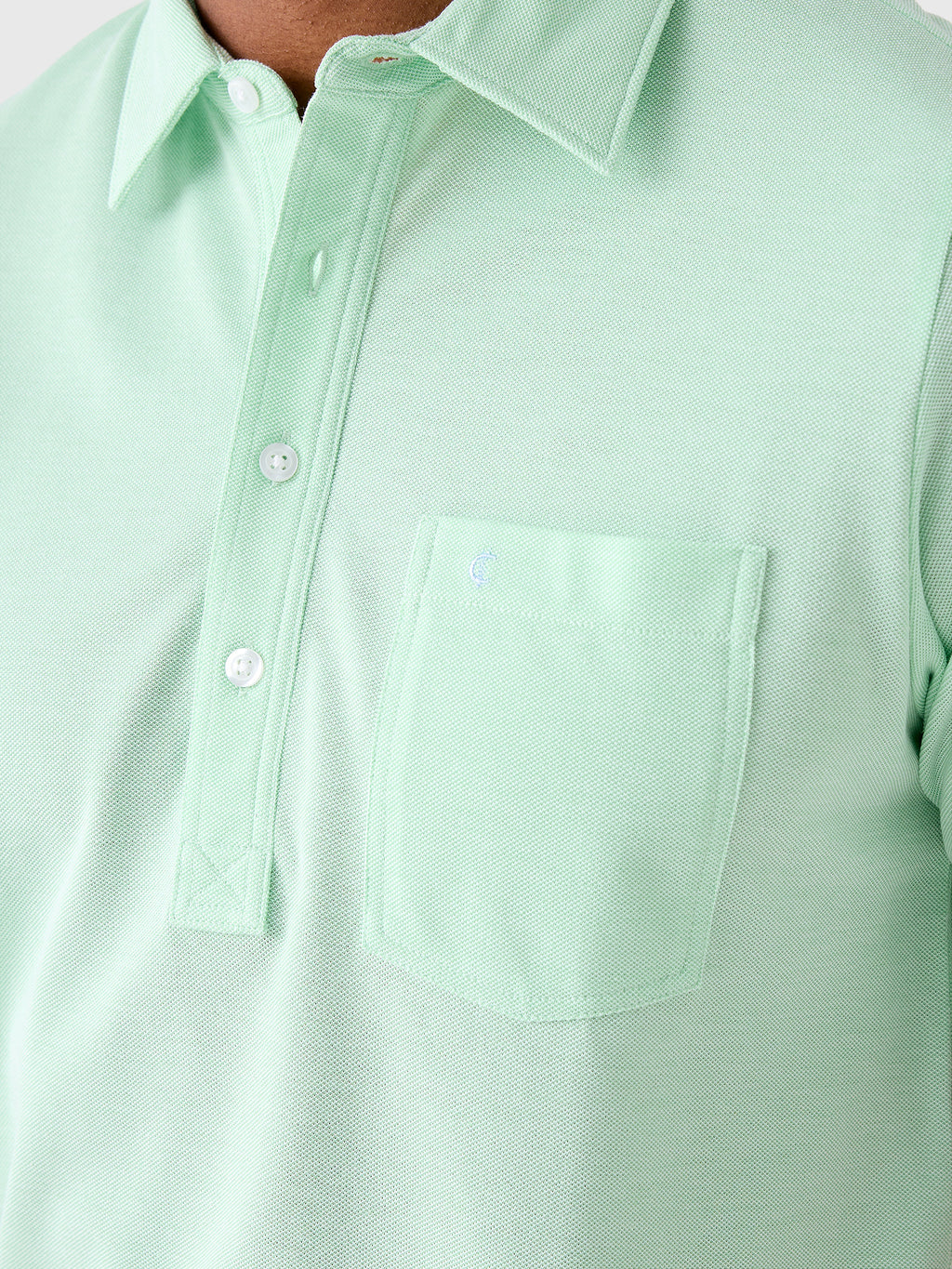Criquet Men's Oxford Piqué Players Polo - Saint Bernard