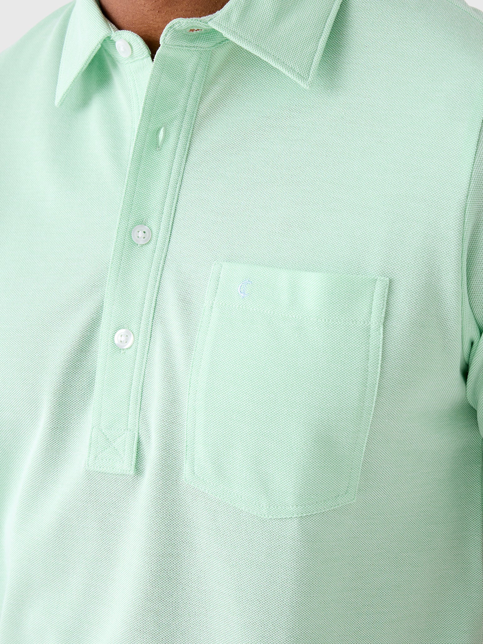 Criquet Men's Oxford Piqué Players Polo - Saint Bernard
