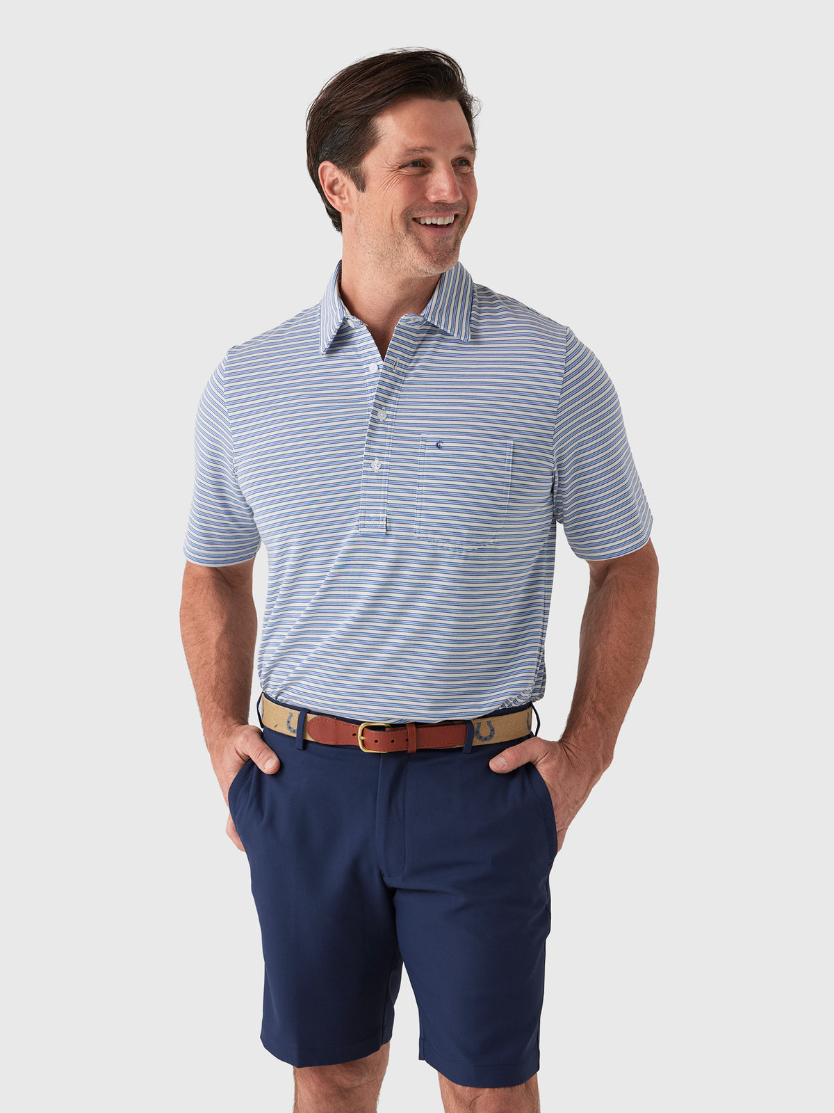 Criquet Men's Performance Players Polo - Saint Bernard
