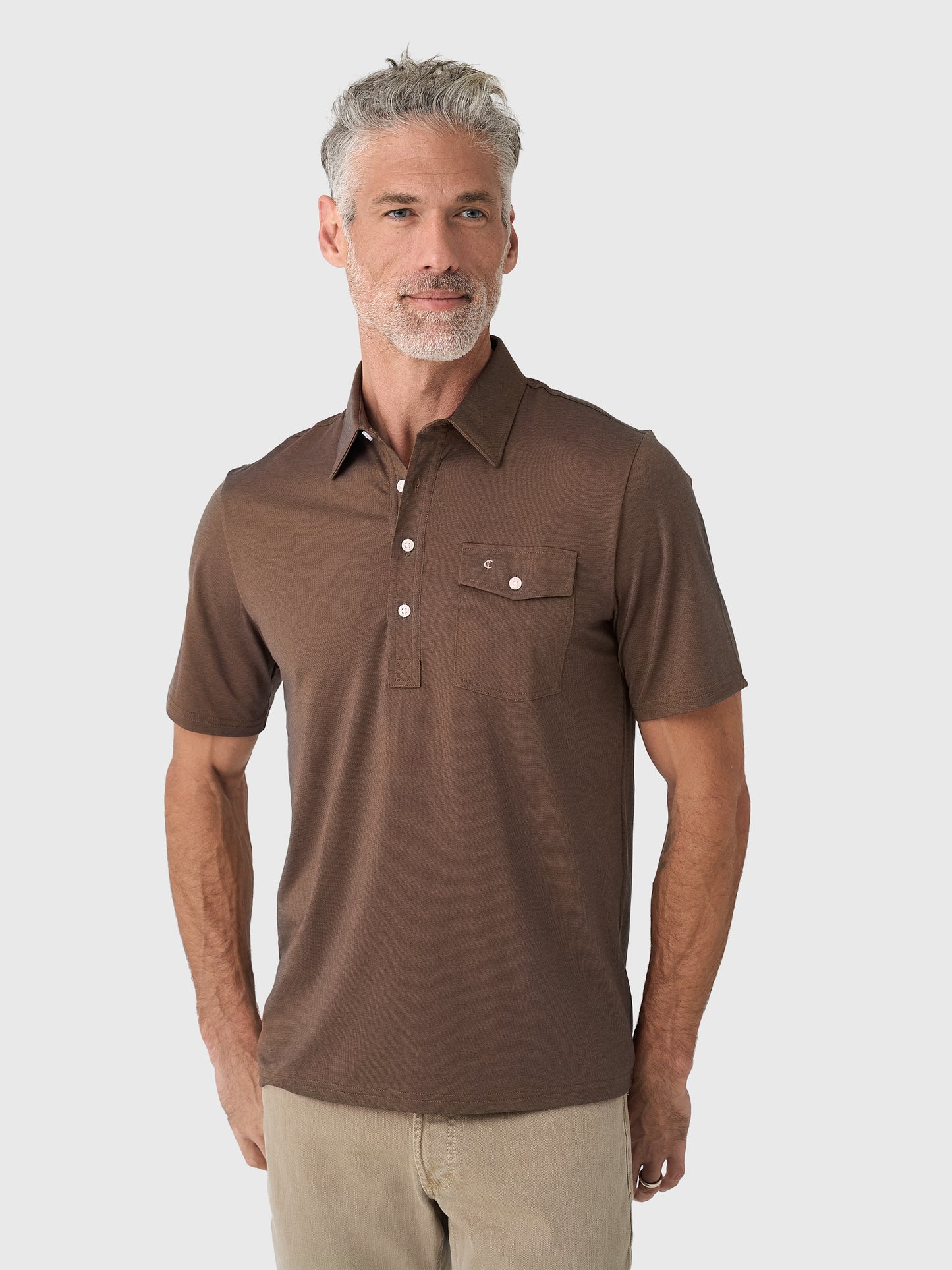 Criquet Men's Performance Players Polo - Saint Bernard