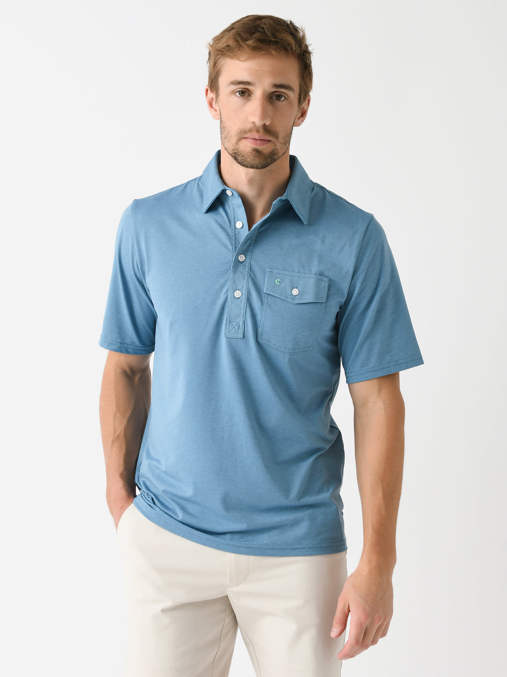 Criquet Men's Performance Players Polo - Saint Bernard