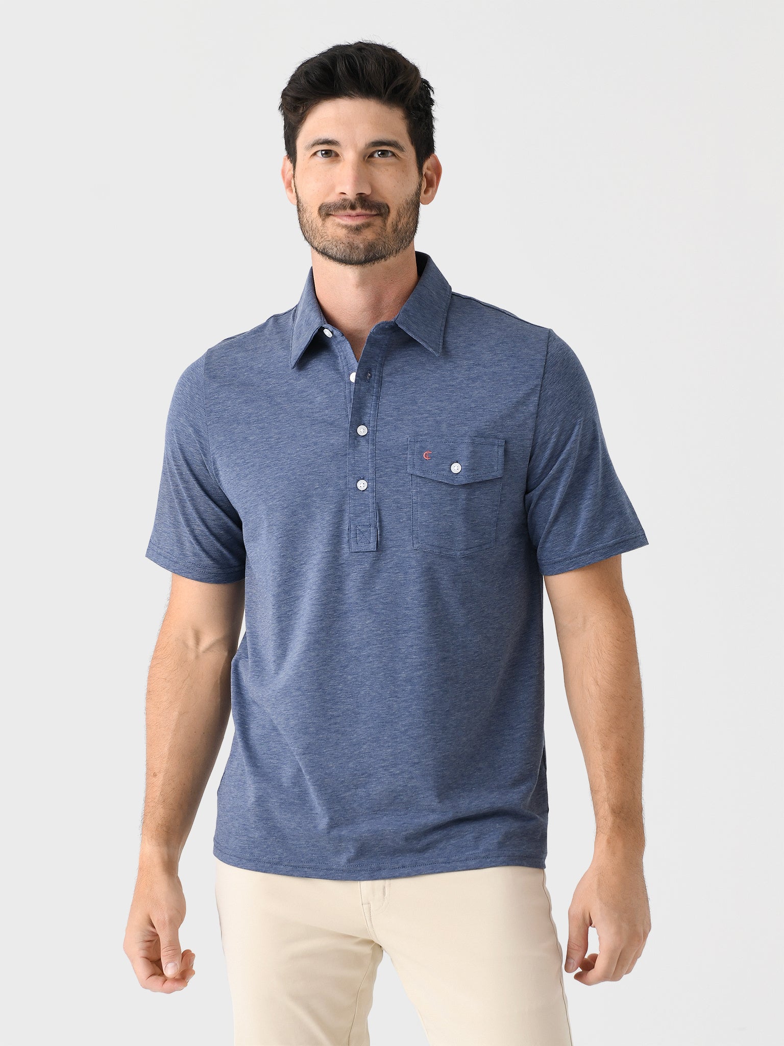 Criquet Men's Performance Players Polo - Saint Bernard