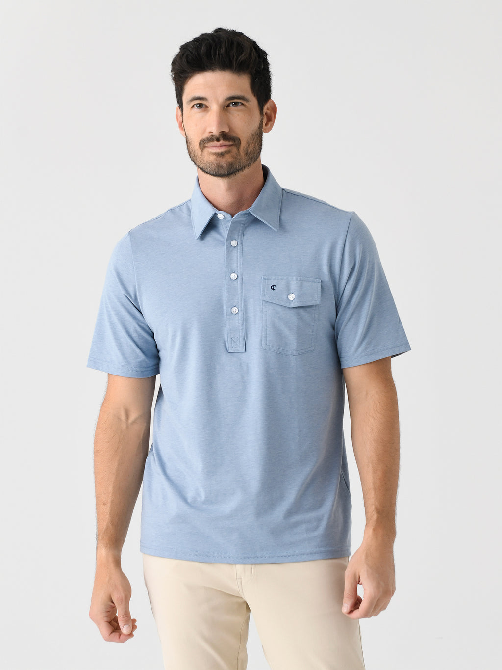 Criquet Men's Performance Players Polo - Saint Bernard