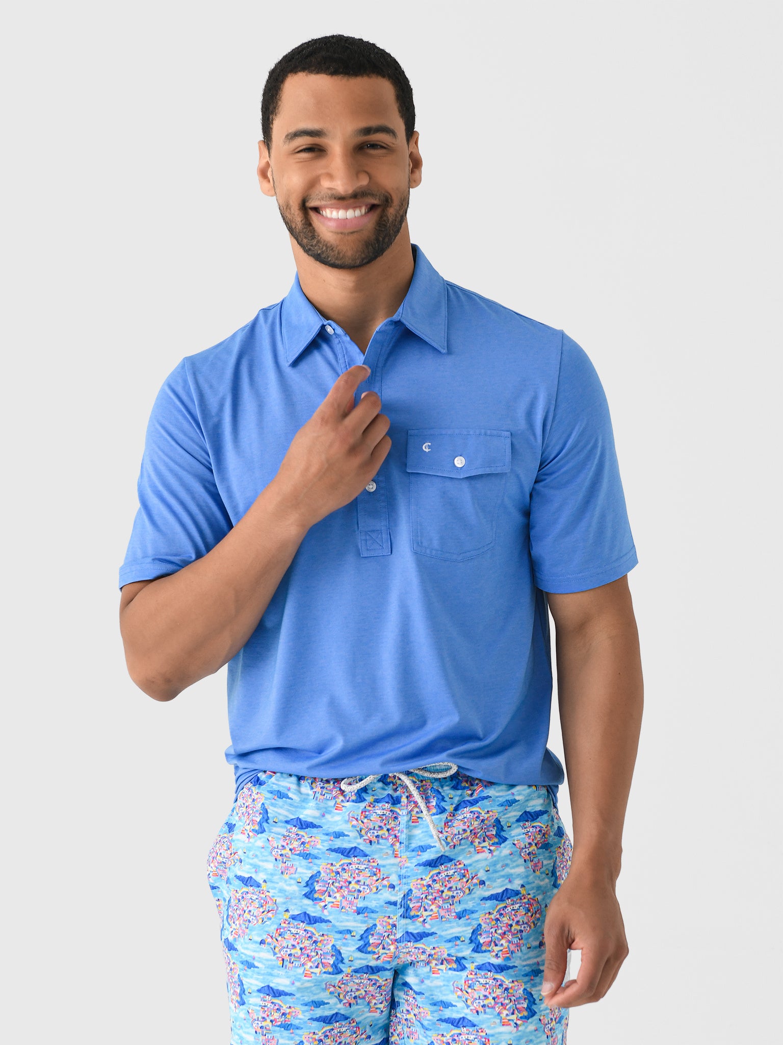 Criquet Men's Performance Sport Players Polo - Saint Bernard