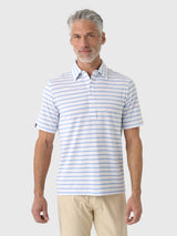 Criquet Men's Venice Stripe Performance Range Polo - Saint Bernard