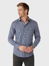 Criquet Men's Performance Pearl Snap Button-Down Shirt - Saint Bernard