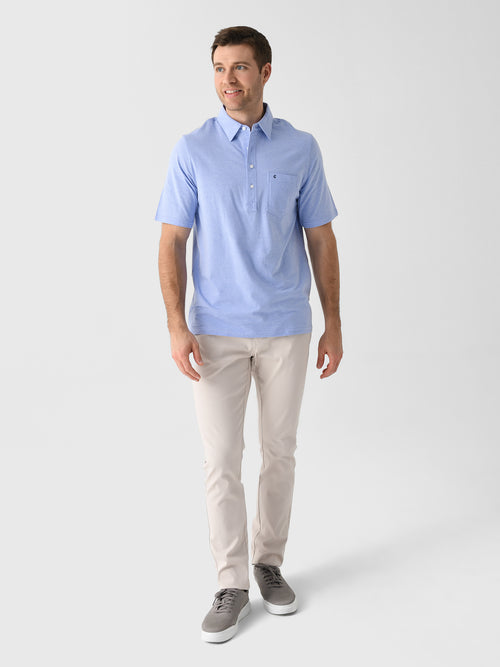 Criquet Men's Striped Top Shelf Players Polo