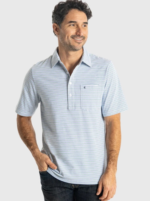 Criquet Men's Stewart Stripe Top Shelf Players Polo