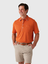 Criquet Men's Throwback Players Polo - Saint Bernard