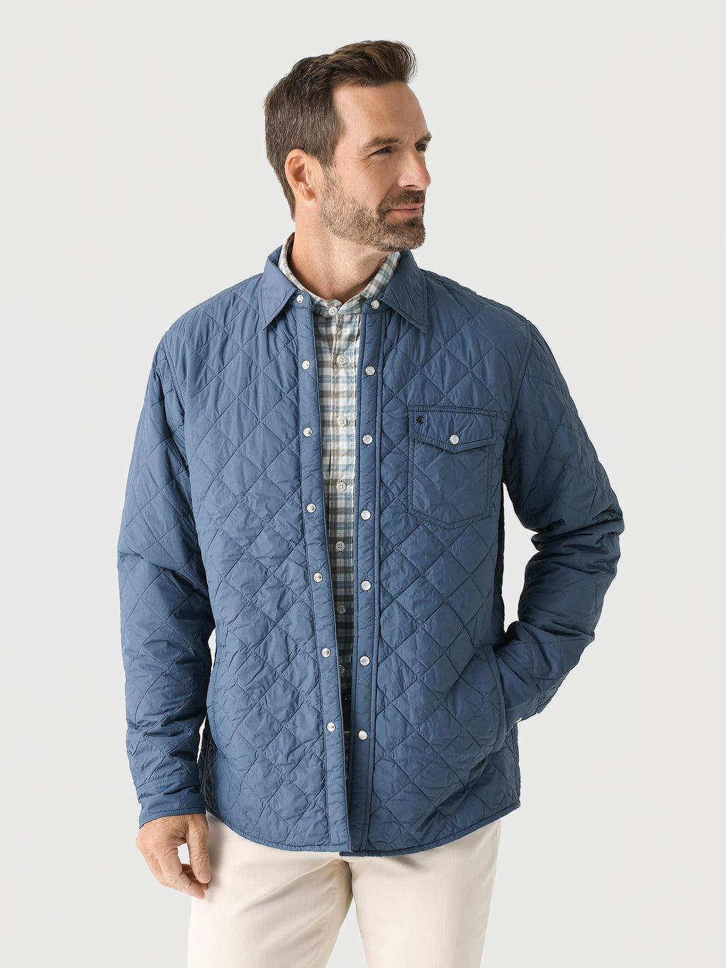 Criquet Men's Quilted Shacket - Saint Bernard