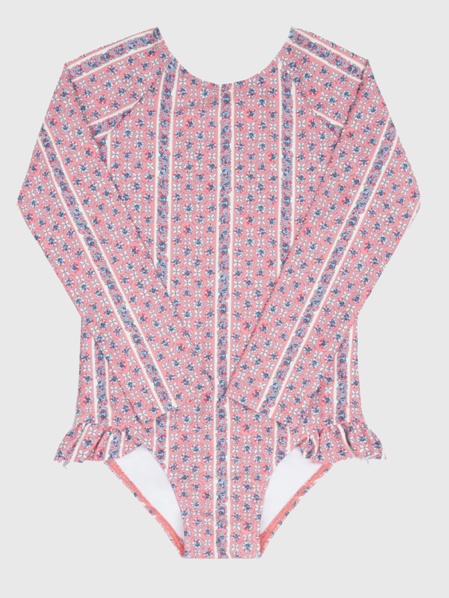 Minnow Girls' Rash Guard One-Piece Swimsuit