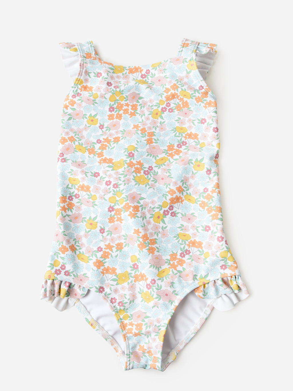 Minnow Girls' Crossover One-Piece Swimsuit - Saint Bernard