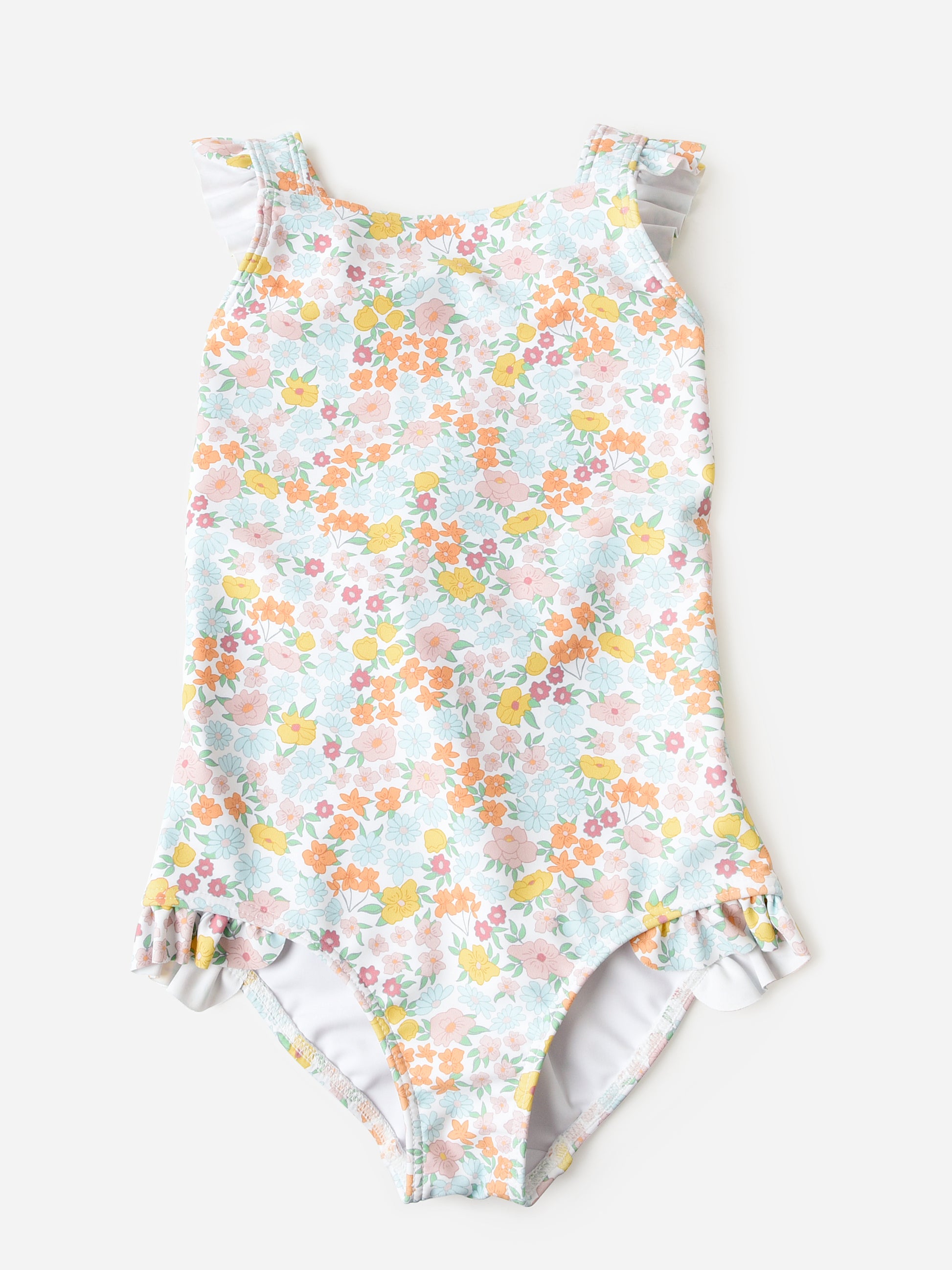 Minnow Girls' Crossover One-Piece Swimsuit - Saint Bernard