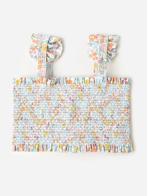 Minnow Girls' Diamond Smocked Bikini Set
