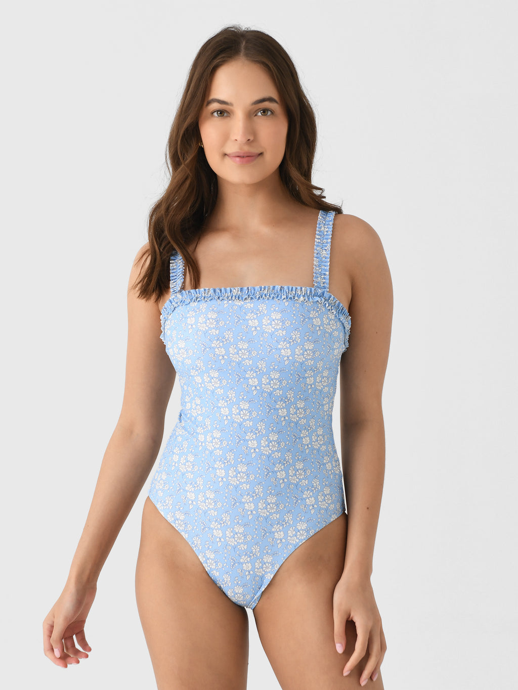Minnow Women's Capel Ruched Strap One-Piece Swimsuit - Saint Bernard