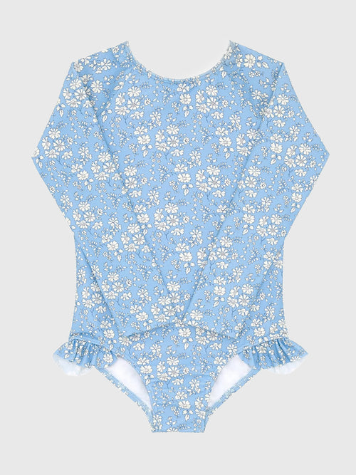 Minnow Girls' Capel Rash Guard One-Piece Swimsuit