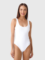Minnow Women's Terry Scoop Neck One-Piece Swimsuit - Saint Bernard