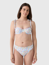 Minnow Women's Jasmine Blossom Tie Strap Bikini Top - Saint Bernard
