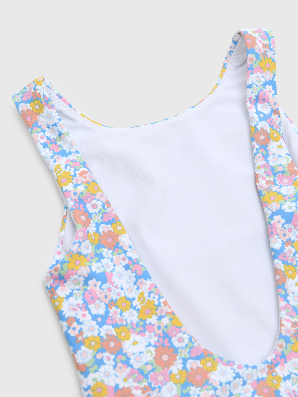 Minnow Girls' Jasmine Blossom Ballerina Ruffle One-Piece Swimsuit - Saint Bernard