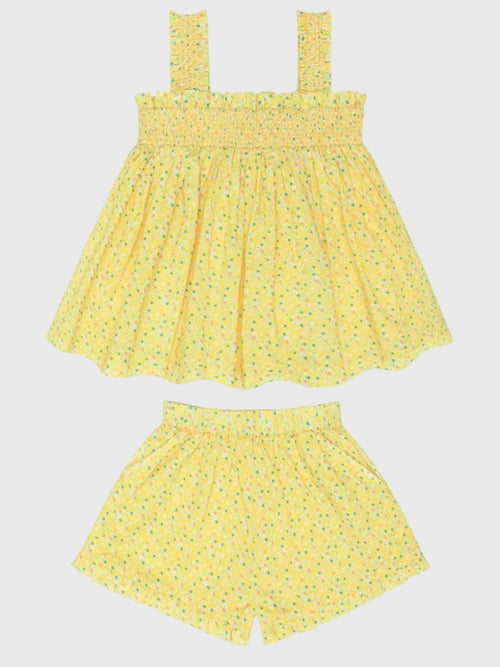 Minnow Girls' Petite Fleur Top & Short Set