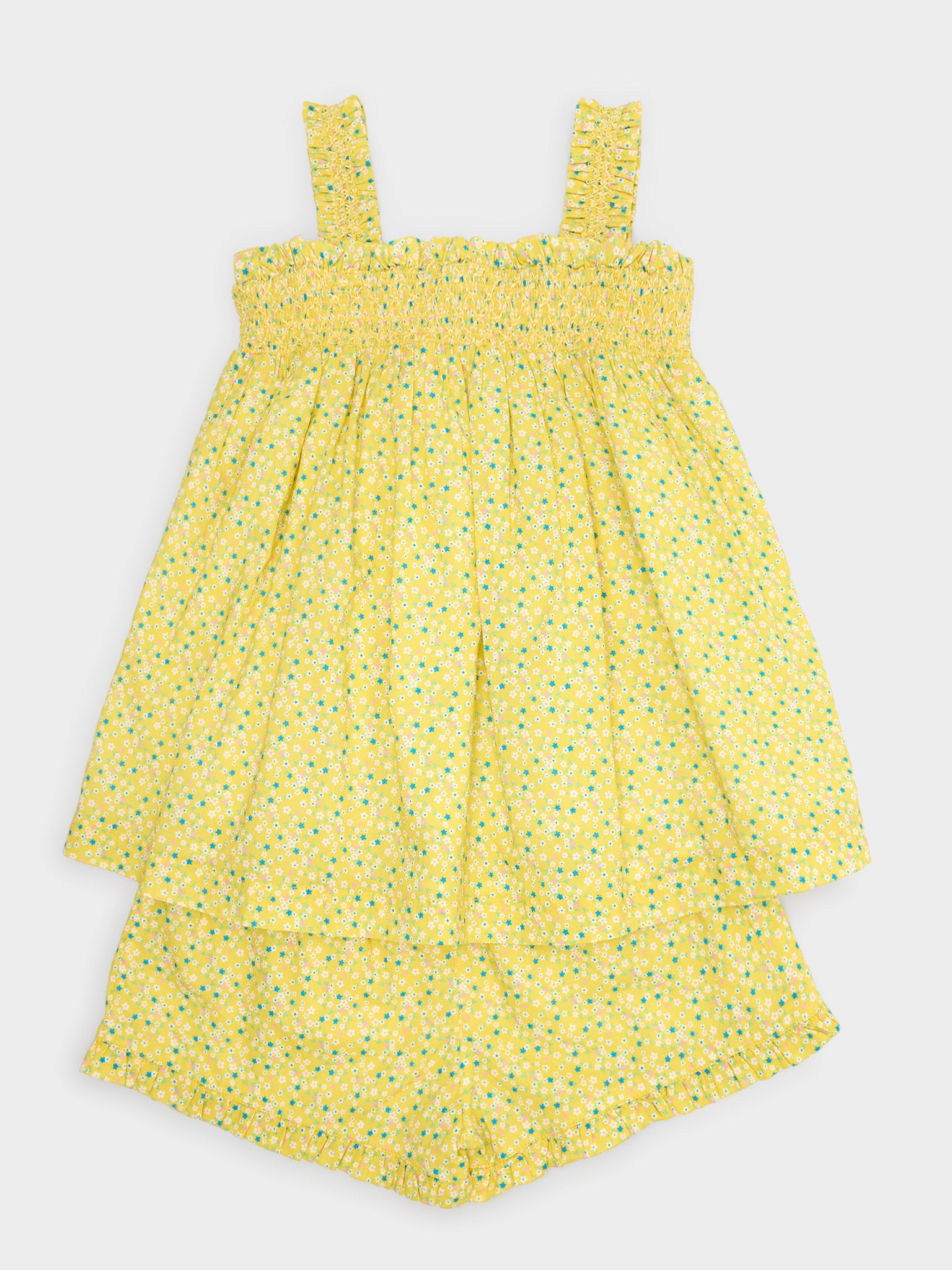 Minnow Girls' Petite Fleur Top & Short Set - Saint Bernard