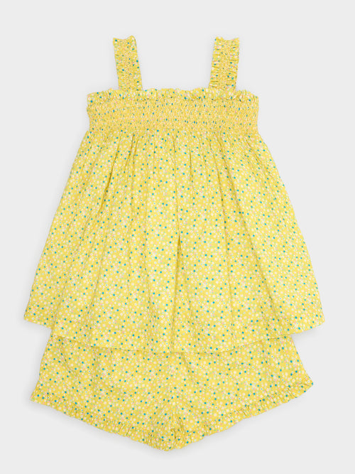 Minnow Girls' Petite Fleur Top & Short Set