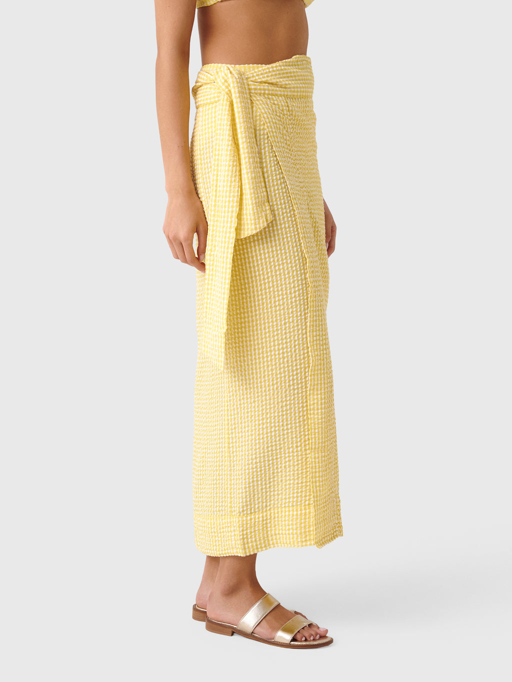 Minnow Women's Soleil Gingham Pareo - Saint Bernard