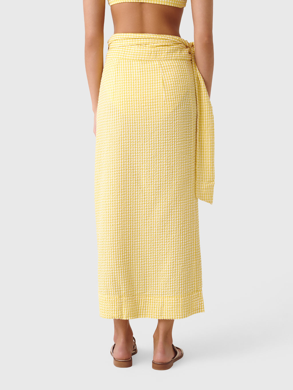 Minnow Women's Soleil Gingham Pareo - Saint Bernard