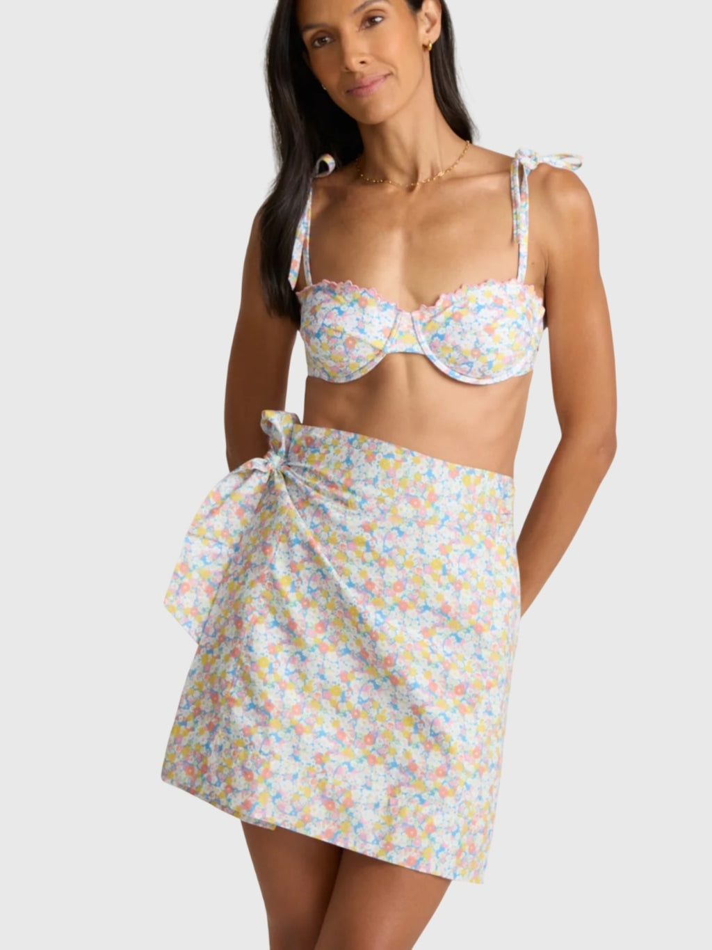 Minnow Women's Jasmine Blossom Short Pareo - Saint Bernard